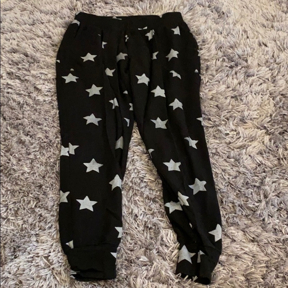 Black star sweatpants/joggers